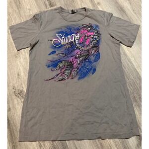 Hot Leathers Womens XLarge Sturges 77 Black‎ Hills Rally Gray Dreamcatcher Roses